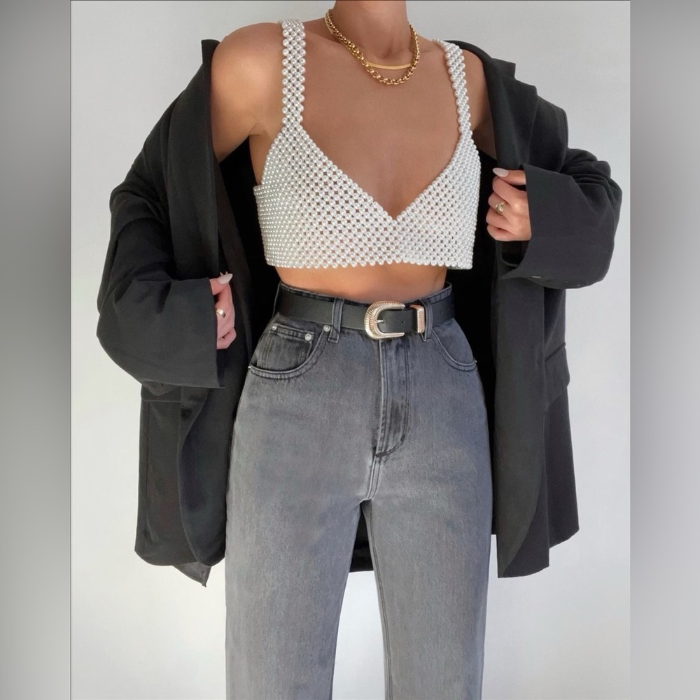 Peggy Crop top in Pearl - Picture 15 of 17